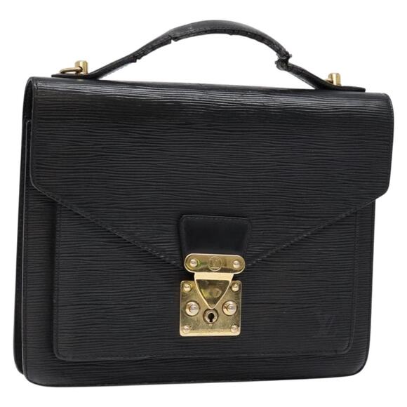 LOUIS VUITTON Epi Monceau 28 Hand Bag Black M52122 - Picture 1 of 16